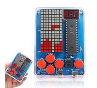 Set di console da gioco fai da te con custodia in acrilico, per console da gioco, saldatura, set di esercizi di saldatura, elettronica, kit di costruzione palmare, console per scienza, educazione e