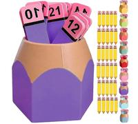 Set di conteggio numerico (1-30) a forma di matita con supporto, pannello organizzativo riutilizzabile per l'aula e schede di associazione numerica; strumento didattico per l'apprendimento (#2)