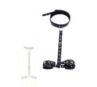 Set di contenimento sessuale: manette dal collo ai polsi e collare Set di attrezzature e accessori BDSM per giochi di coppia per uomini e donne