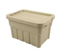 Set di contenitori con coperchio, contenitori multiuso con coperchio, per organizzare avventure all'aperto, per casa, cucina, ufficio (colore tè al latte medio)