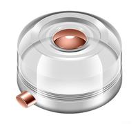 Set di contenitori magnetici per spezie da cucina, coperchi trasparenti per una facile identificazione e forte magnete per un fissaggio sicuro (bianco)