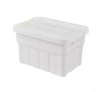 Set di contenitori multiuso con coperchio, contenitori con coperchio, per organizzare avventure all'aperto, per casa, cucina, ufficio (bianco medio)