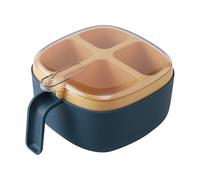 Set di contenitori per cereali a quattro scomparti, design elegante, facili da organizzare, per dire addio al disordine e migliorare il piacere di cucina (C, 16 cm)