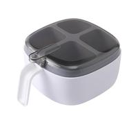 Set di contenitori per cereali a quattro scomparti, design elegante, facili da organizzare, per dire addio al disordine e migliorare il piacere di cucina (A, 16 cm)