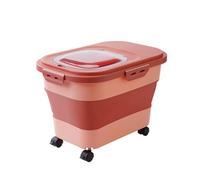 Set di contenitori per cereali, pieghevoli, per cibo per cani, dispensa, dispensa, organizer per cereali, farina di riso e contenitore (taglia unica)