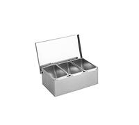 Set di contenitori per condimenti in acciaio inossidabile Scatola per condimenti Jar Rack Condimento Oliera Bottiglia Quadrato Con Coperchio Contenitori da viaggio Con Coperchio Quadrato Scatola di
