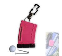 Set di contenitori per tè da golf, per 18 tè, fantastici accessori da golf, ottimo regalo per golfisti (rosa)