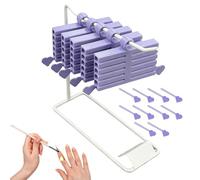 Set di contenitori per unghie | Organizer portatile da 16 pezzi con base stampato in 3D | di conservazione di pellicole per il trasferimento delle unghie, per manicure, viaggi, matrimoni