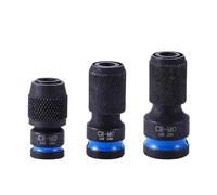 Set di conversione per bussole per meccanici professionali, adattatore a manicotto retrattile tre dimensioni da 1/2" a /4" 3/8" a /4" /4" a /4" adattatore testa di conversione