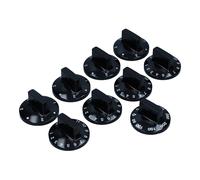 Set Di Coperchi 9 Pezzi Nero Alternativa Universale Per Piano Cottura