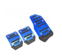 Set Di Coperchi Pedali Per Auto A Cambio Automatico Automatico Universale Copertura pastiglia pedale frizione freno(Manual Blue)
