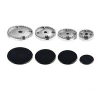 Set di coperchi per fornelli a gas, compatibili con modelli Shabaf, cappello in ferro per protezione e copertura della testa del bruciatore (piatto)