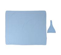 Set di coperte e cappelli per neonati, morbidi sulla pelle, coperte per neonati, coperte per neonati, coperture per allattamento per ragazzi e ragazze, tessuto in fibra leggera, 1 (Blu)