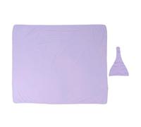 Set di coperte e cappelli per neonati, morbidi sulla pelle, coperte per neonati, coperte per neonati, coperture per allattamento per ragazzi e ragazze, tessuto in fibra leggera, 1 (Viola)