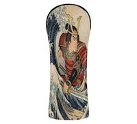 Set di copertura impermeabile per mazze da golf per samurai dell'oceano giapponese, per driver, fairway, legno ibrido