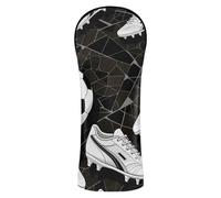 Set di copertura per scarpe da palloni da calcio, in pelle di alta qualità, impermeabile, con etichette numeriche, per conducente, fairway, legno ibrido