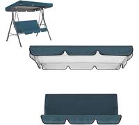 Set di copertura superiore impermeabile per dondolo da patio, copertura superiore di ricambio + federa per cuscino per dondolo da giardino, altalena da giardino, copertura superiore di ricambio per