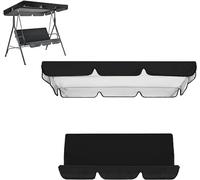 Set di copertura superiore impermeabile per dondolo da patio, copertura superiore di ricambio + federa per cuscino per dondolo da giardino, altalena da giardino, copertura superiore di ricambio per