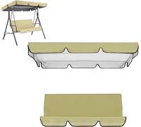 Set di copertura superiore impermeabile per dondolo da patio, copertura superiore di ricambio + federa per cuscino per dondolo da giardino, altalena da giardino, copertura superiore di ricambio per