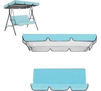 Set di copertura superiore impermeabile per dondolo da patio, copertura superiore di ricambio + federa per cuscino per dondolo da giardino, altalena da giardino, copertura superiore di ricambio per