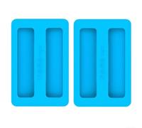 Set di coperture antipolvere in silicone per tostapane a 2 fette, scudo resistente al calore per macchine da colazione per evitare l'accumulo di polvere (blu)