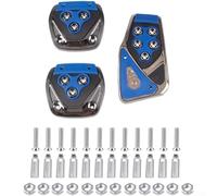 Set di coperture antiscivolo per pedali del freno e della frizione, in lega di alluminio, per pedali del freno e della frizione, progettati per un appoggio sicuro e una lunga durata (Azure)