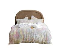 Set di coperture con piumino in velluto ultra morbido, set di coperture per piumini da 4 pezzi caldi shaggy set semplice stile, set da letto invernale set di cerniera chiusura easy care-c king buoni