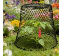 Set di coperture da giardino in ferro progettato per proteggere piante dal gelo neve, conigli, scoiattoli, uccelli, con picchetti ed etichette (5 pezzi)