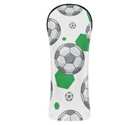 Set di coperture da golf per palloni da calcio verdi 2026 Accessori in pelle premium con etichette intercambiabili n. per legni e driver Fairway Hybrid copritesta da golf