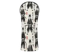 Set di coperture da golf Samurai Cat Warrior Ink Japanese Art Premium Accessori in pelle con n. etichette intercambiabili per coperture ibride per mazze da golf