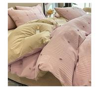 Set di coperture del piumone Set di coperture per Piumini, Fiori Tagli tridimensionali in Cotone in Cotone Piccola Copertina del piumone di Lusso, Set di Biancheria da Letto a 4 Pezzi Copertina