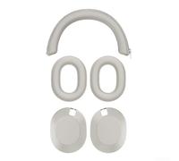 Set di coperture di ricambio in silicone per Sony WH-1000XM6, fascia esterna e paraorecchie con aperture precise e vestibilità uniforme, colore bianco 2