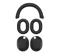 Set di coperture di ricambio in silicone per Sony WH-1000XM6, fascia esterna e paraorecchie con aperture precise e vestibilità uniforme, colore: nero