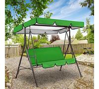 Set di coperture di ricambio per dondolo estivo, 142,2 x 119,4 x 17,8 cm, impermeabile, copertura superiore e cuscino per sedia, per patio, cortile, piscina, mobili da giardino