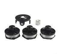 Set di coperture per bobine per decespugliatore con molla, compatibile con modelli DUR181Z, DUR141, UR180D, diametro 1,6 mm, 3 bobine di ricambio