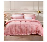 Set di coperture per Copripiumino Set di coperture per Copripiumino Set di coperture per Piumino TFBHL, Set di Biancheria da Letto Morbida e Comoda (Fiore di Ciliegia Rosa) Copertina del piumone Full