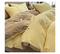 Set di coperture per Copripiumino Set di coperture per Piumini, Fiori di Taglio Tridimensionale in Cotone in Cotone Piccola Copertina del piumone di Lusso, Set di Biancheria da Letto a 4 Pezzi