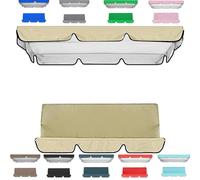 Set di coperture per dondolo da giardino, 3 posti, copertura per dondolo da giardino, impermeabile, antivento, anti-UV, resistente, a prova di strappo, copertura superiore per amaca da giardino