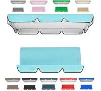 Set di coperture per dondolo da giardino, a 3 posti, impermeabile, antivento, anti-UV, resistente, a prova di strappo, copertura superiore per amaca da giardino (TYP-8,190 x 132 x 15 cm/150 x 50 x 10