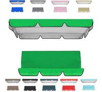 Set di coperture per dondolo da giardino, a 3 posti, impermeabile, antivento, anti-UV, resistente, a prova di strappo, copertura superiore per amaca da giardino (TYP-5,142 x 120 x 18 cm/150 x 50 x 10