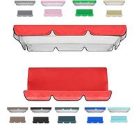 Set di coperture per dondolo da giardino, a 3 posti, impermeabile, antivento, anti-UV, resistente, a prova di strappo, copertura superiore per amaca da giardino (TYP-9,190 x 132 x 15 cm/150 x 50 x 10