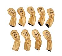 Set di coperture per le testate del club da golf, in pelle PU da 9 pezzi, numerata da 4-9 p S a - protezione del rivestimento a spessore morbido, design del fissaggio del (type 2)