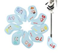 Set di coperture per mazze da golf, 9 pezzi, motivo costellazione pasquale, protezione per la testa da fairway, uomini e donne, amanti del golf all'aperto, materiale morbido e robusto, design facile