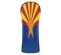 Set di coperture per mazze da golf Arizona State Flag Az blu rosso in pelle PU con etichetta numerica per copertura in legno para carro de golf