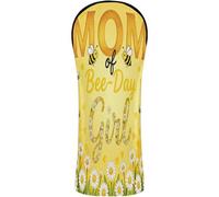 Set di coperture per mazze da golf con etichette intercambiabili n. per conducente, legno fairway ibrido mamma dell'ape giorno ragazza fiore compleanno famiglia abbinato