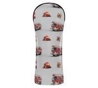Set di coperture per mazze da golf con targhetta numerica per conducente, ibridi in legno fairway, camion dei pompieri, vigile del fuoco
