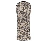 Set di coperture per mazze da golf, in pelle di alta qualità, impermeabili, con targhette intercambiabili, progettate per adattarsi a tutti i legni e ai conducenti, motivo leopardato