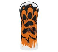 Set di coperture per mazze da golf, in pelle di alta qualità, impermeabili, con targhette numerate, per driver ibridi e legni da fairway, Tigeraufdruck Pfote Tigers Love Tierdruck
