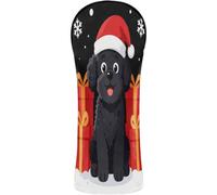 Set di coperture per mazze da golf in pelle di | con numero intercambiabile. Etichette per Autista, Bosco e Pigiama Ibrido De No?l Avec Chapeau De Père No?l Caniche