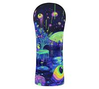 Set di coperture per mazze da golf psichedeliche colorate con paesaggio psichedelico impermeabile con etichette intercambiabili n. progettate per adattarsi a tutti i legni e conducenti